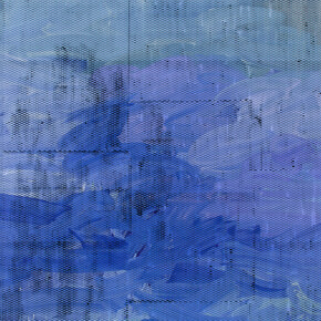 Jacqueline Humphries, :) (detail), 2015, Oil on linen, 114 x 127 inches (289.6 x 322.6 cm). Courtesy the artist and Greene Naftali, New York