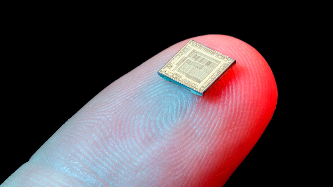 A microchip on a fingertip