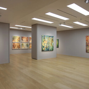 José Parlá, Engrams, exhibition view. Courtesy of Ben Brown Fine Arts 