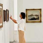 Virgilio Guidi e Tancredi Parmeggiani, Guidi - Tancredi. Un nodo invisibile, veduta della mostra. Cortesia del Centro Italiano Arte Contemporanea