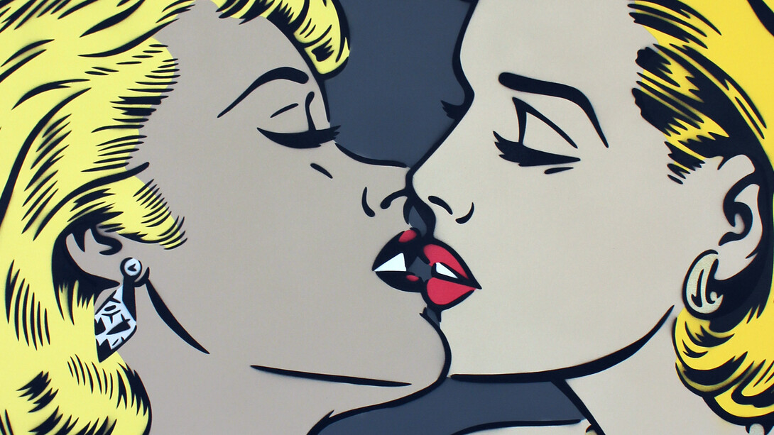 Rich Simmons - Lesbian Kiss. Courtesy of Imitate Modern