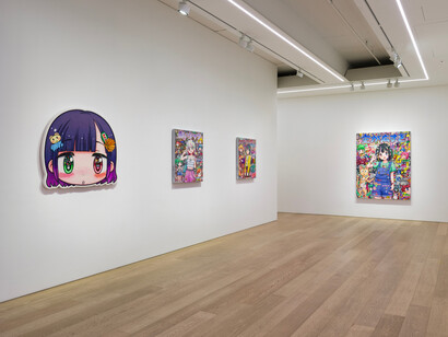 Mr., What the season left behind. Hm The sky's clearing up, exhibition view. Courtesy of Lehmann Maupin