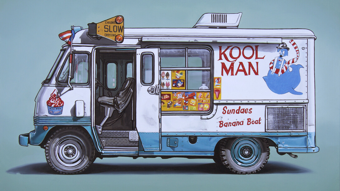 Kevin Cyr, bedford, 2020, oil on panel, 16x20. 