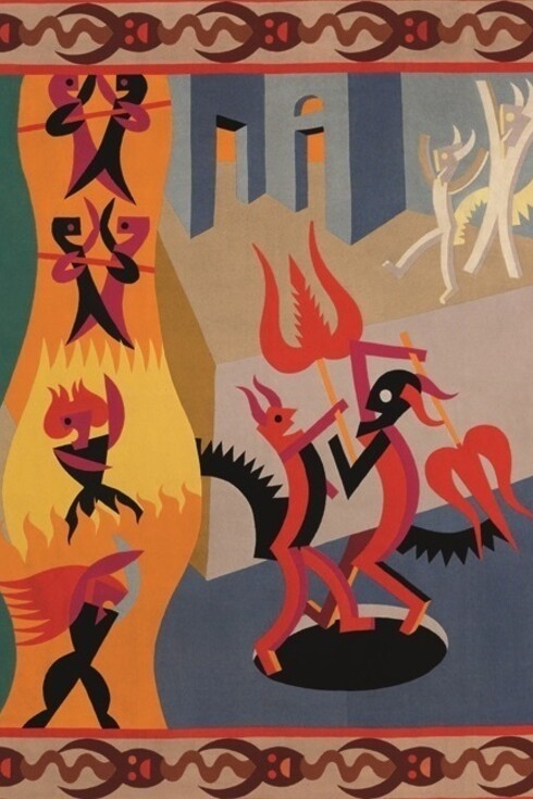 Fortunato Depero, Diavoletti Neri e Bianchi, Danza di diavoli, 1922-23