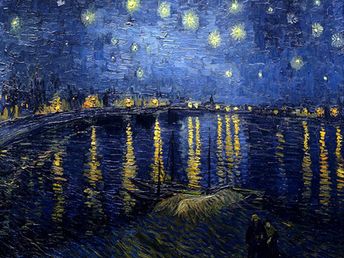 Vincent van Gogh. Noite Estrelada sobre o Ródano. 1889