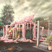 Nicola Caredda, Senza Titolo,40 x 50 cm, 2014, acrilico su tela