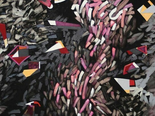 Judith Murray, Elements, 2011, Oil on linen, 36 x 40 inches. Image courtesy of Sundaram Tagore Gallery