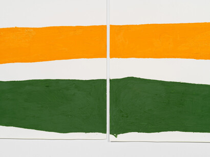 Yet to be titled, 2020
Oil stick on paper (large drawing on paper, 3 parts -detail)
Per sheet (x3): 207 × 140 cm, 81 1⁄8 × 55 1⁄8 in.
Courtesy the Artist and Xavier Hufkens, Brussels
photo credit: HV-studio