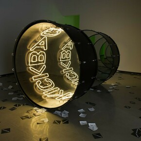 Ivan Navarro. Mute Parade, Exhibition view. Courtesy of Paul Kasmin Gallery