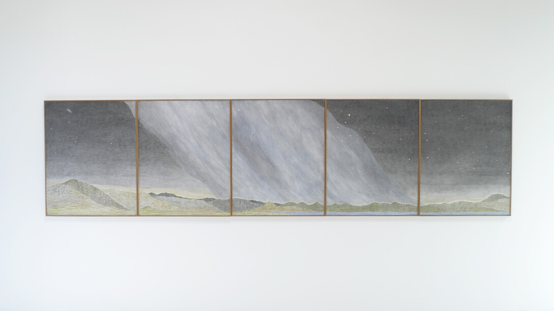 Russell Crotty, It’s Different Up Here, 2023, installation view. Courtesy of the artist and Hosfelt Gallery