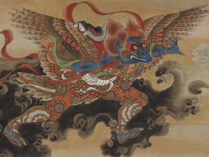 Iwasa Matabei Katsumochi, The tale of princess Jōruri Vol. 11 (detail). Courtesy of Moa Museum of Art