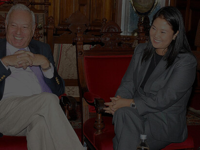 Keiko Fujimori and José Manuel García-Margallo, Spanish Minister of Foreign Affairs, 2010
