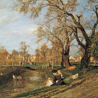 Tina Blau, Frühling im Prater, 1882. Mit freundlicher Genehmigung des Unteren Belvedere