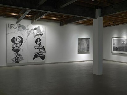 Works by Qiu Deshu, Hu Qinwu and Yang Yongliang. Courtesy of the artist and RH Contemporary Art