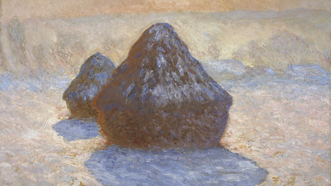 Claude Monet, Grainstack snow effect (detail), 1891. Courtesy of National Galleries of Scotland