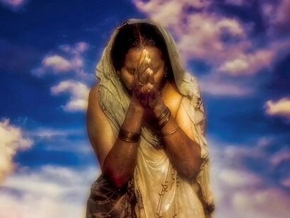 India – Abluzioni sacre sul Gange, foto Sergio Pessolano, dettaglio