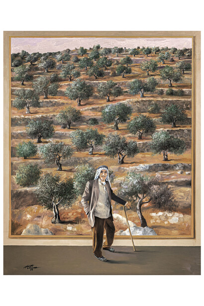 Sliman Mansour, Memory of Places (2009), aqueous print on archival Canson rag paper, 240 g. Edition of 50 (+AP), 55x44 cm. Courtesy of Zawyeh Gallery