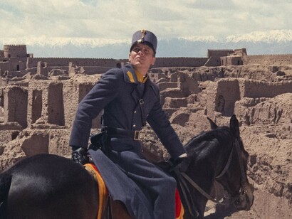 Jacques Perrin in una scena del film Il Deserto dei Tartari di Valerio Zurlini