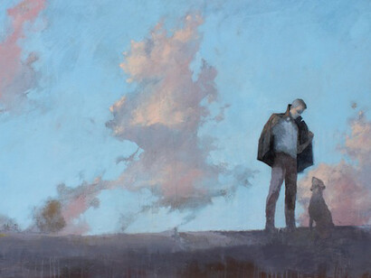 Federico Infante, The Space Between (detail), 2014, Acrylic on Canvas, 47¾" x 99"