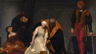 "L'esecuzione di Lady Jane Grey", Paul Delaroche, 1834. Conservato alla National Gallery di Londra, UK