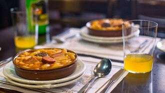 Fabes y sidra en Casa Mingo