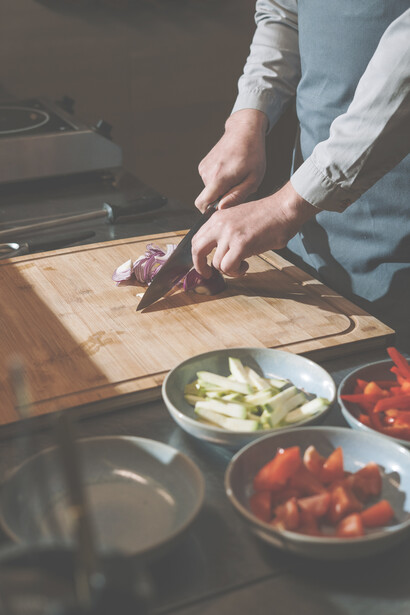 Chef. Tutto è concentrato nel gusto e nell’emozione che deve raggiungere chi mangia, il cliente che diviene il centro della sua stessa esperienza
