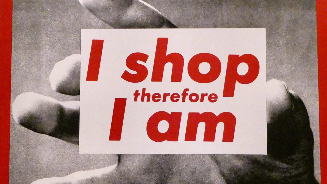 Barbara Kruger, “I Shop Therefore I Am” (1987, detalle)