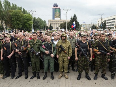 Prorrusos en Donetsk