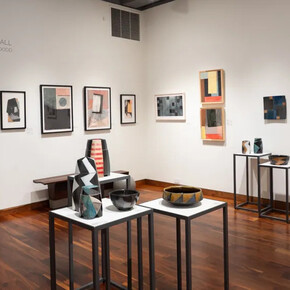 David Crane & Bill Hall with John Dodd, exhibition view. Courtesy of Momentum Gallery