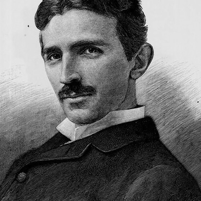 Nikola Tesla, ingénieur et inventeur d’origine serbe © Nikola Tesla by Sarony By After Napoleon Sarony 