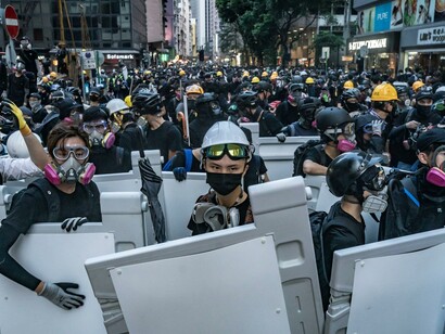 The protests in Hong Kong these days