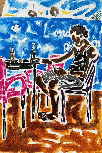 Salomon Moneyang, L'endroit indiqué, 2025. Courtesy of Rele Gallery