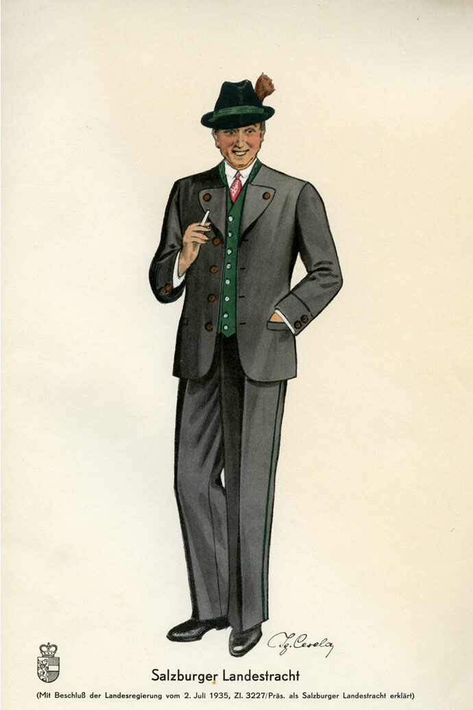 The Traditional Salzburg Garb. Courtesy of Salzburg Museum
