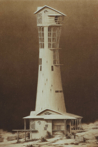 Minoru Nomata, Far Sights-2 (detail), 2009. Conté crayon, charcoal, and pastel on paper (BB Kent), 72.8 x 51.5 cm | 28 11/16 x 20 1/4 in.© the artist. Courtesy White Cube