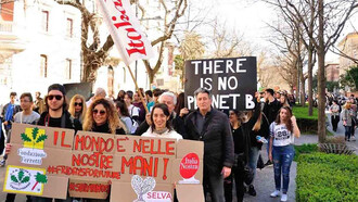 Manifestazione per il clima dei Fridays for Future
