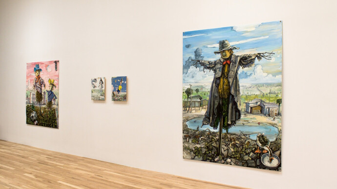 Installation view, Amer Kobaslija, In Passing, George Adams Gallery, New York, 2021