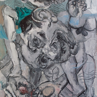 Jaime Valtierra, Digger, 2013-14, Oil on Canvas