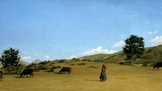 Raffaello Sernesi Pastura in montagna (1861) 