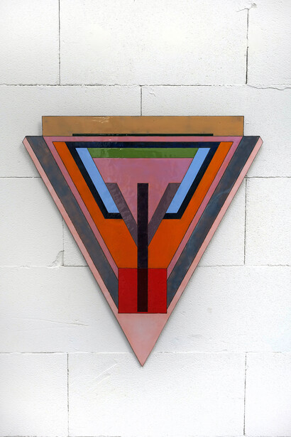 Anna K.E., Untitled enamel #3, 2024. Courtesy of Barbara Thumm Gallery 