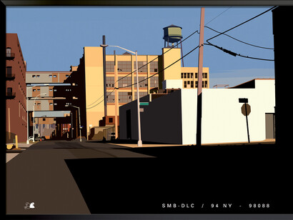 Alain Bublex, Paysage 134 (fantôme SMB DLC 94 NY 98088), 2014, Epreuve chromogène laminée diasec sur aluminium, 180 x 255 cm