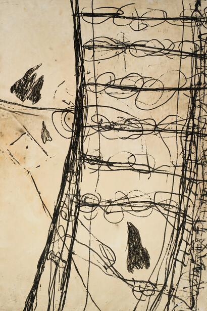 Luis Claramunt, La muela de oro 10, 1991 (detalle). © Pedro Martínez de Albornoz