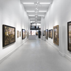 Mark Beard | Bruce Sargeant (1898-1938): Parlor, Gymnasium, and Field. Exhibition view.Courtesy of ClampArt