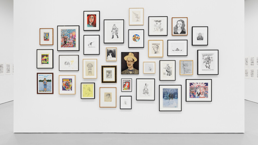 Aline Kominsky-Crumb & R. Crumb, Exhibition view. Courtesy of David Zwirner