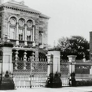 National Gallery of Ireland, Historic Façade, Merrion Square West, The National Gallery opened to the public in 1864. Photo Courtesy National Gallery of Ireland Archive