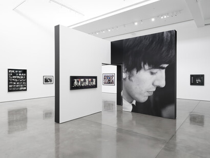 Paul McCartney, Rearview mirror. Photographs, December 1963–February 1964, exhibition view. Courtesy of Gagosian Gallery