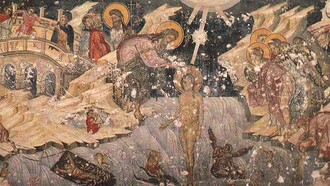 Antigua Metrópolis de Veria, Fresco del siglo XIV, Macedonia, Grecia