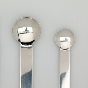 Sergio Asti, designer, Italian, b. 1926, H.E. Lauffer Co., Inc., manufacturer, American, 1950 - 1992, Boca Decorata Flatware Set, 1976, Stainless steel, Elizabeth T. and Dorothy N. Casey Fund 2015.110.2