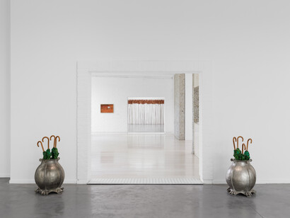 Calvin Marcus, Skin paintings, exhibition view. Courtesy of Museum Dhondt-Dhaenens