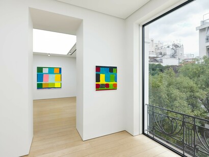Stanley Whitney, Return to the garden, exhibition view. Courtesy of Gagosian