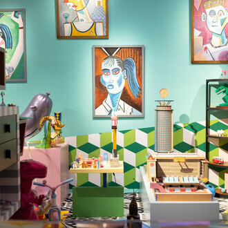 Verschiedene künstler, Welcome to the dreamhouse! Ausstellungsansicht. Mit freundlicher genehmigung des Groninger Museums